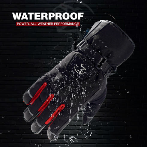 JAG Velocity Winter Riding Gloves - Waterproof, Touchscreen, Knuckle Armor